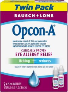 eye drop itching and redness